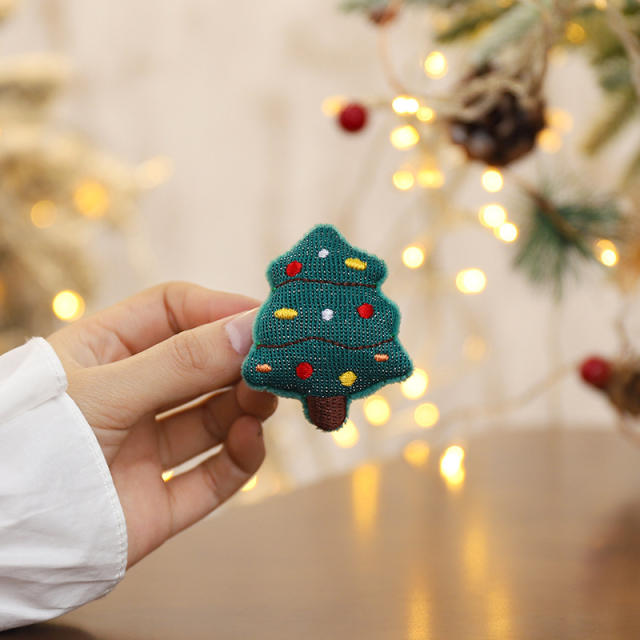 Cute christmas duckbill hair clips brooch