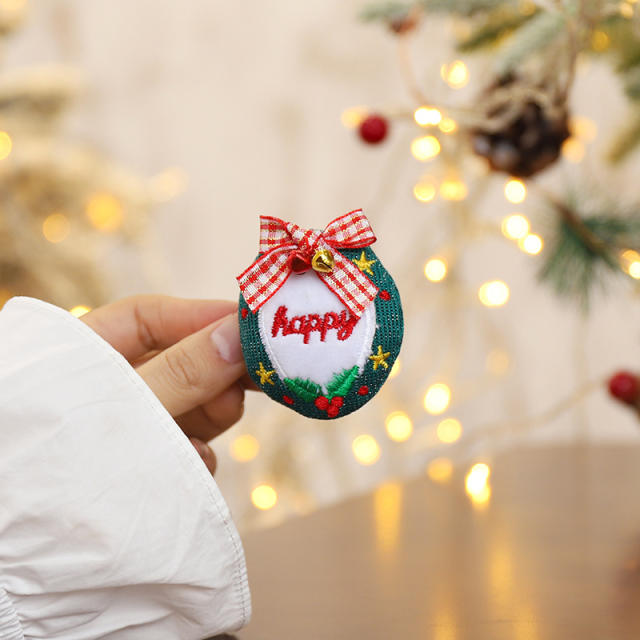 Cute christmas duckbill hair clips brooch