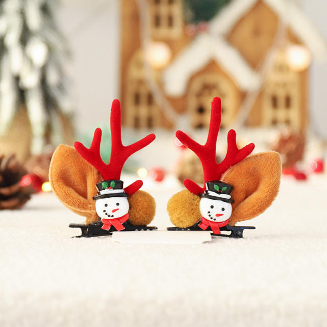 Cute christmas series duckbill hair clips for kids adults