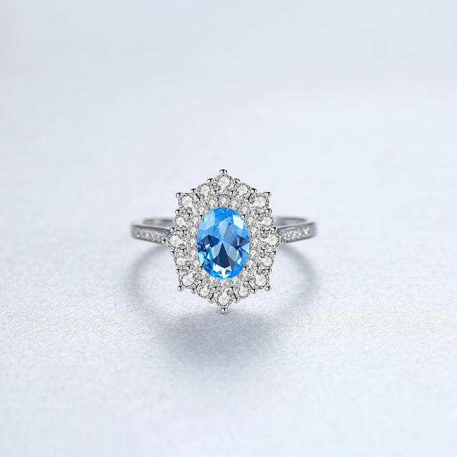 925 sterling silver sapphire rings wedding rings