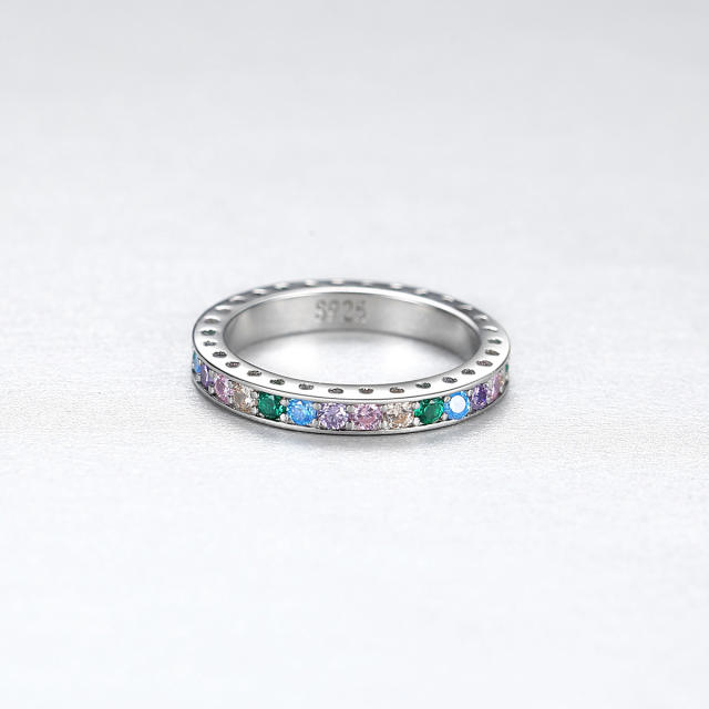 925 sterling silver color diamond rings