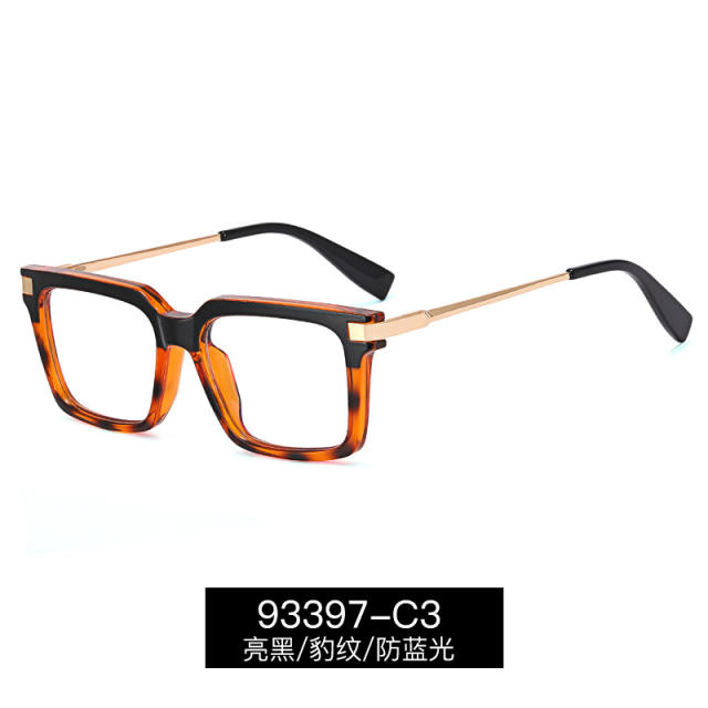 Occident fashion easy match blue light reading glasses