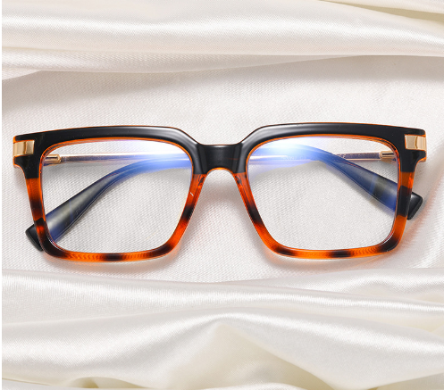 Occident fashion easy match blue light reading glasses