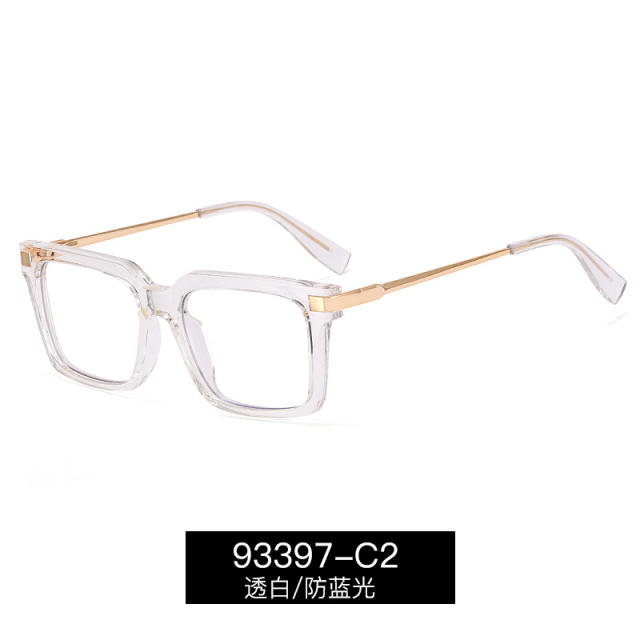 Occident fashion easy match blue light reading glasses