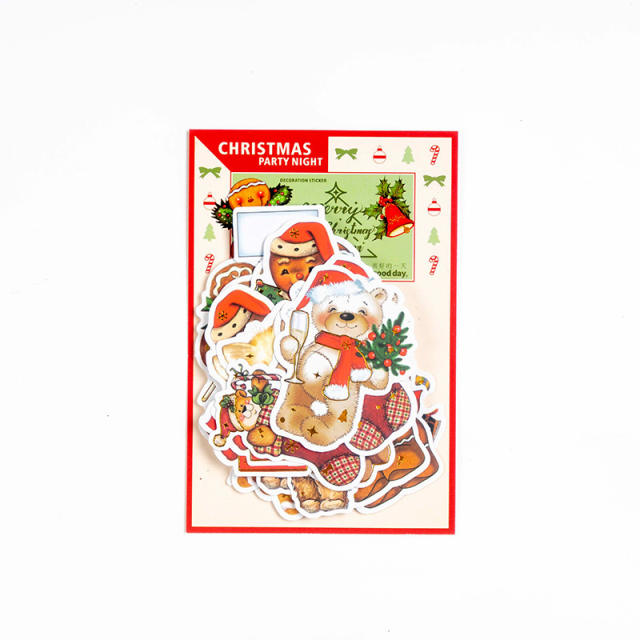 30pcs beautiful day christmas series stickers