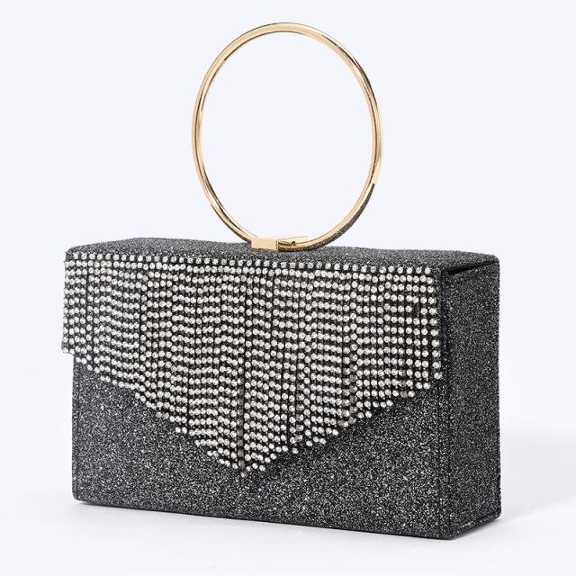 Luxury diamond tassel dinner party evening bag