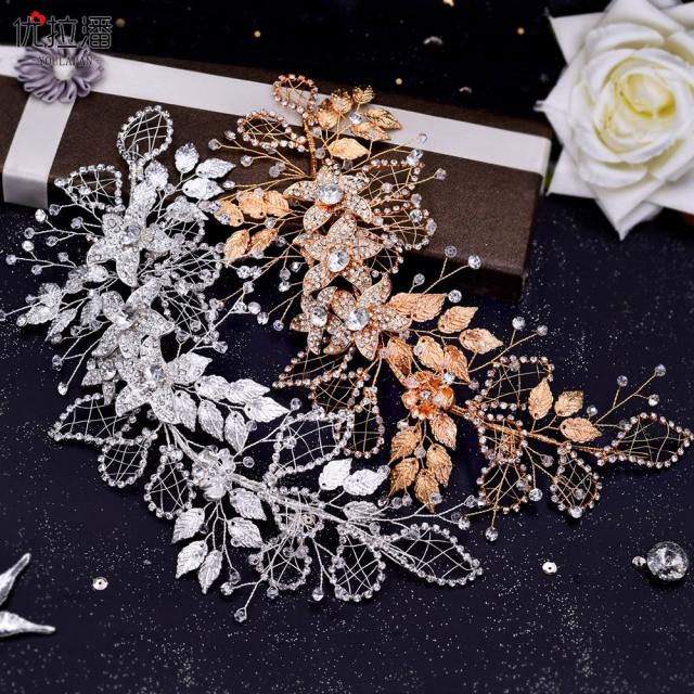 Occident fashion luxury flower hollow wedding hair pieces