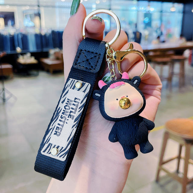 Creative cute cartoon little monster keychain