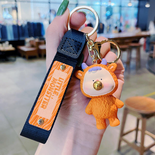 Creative cute cartoon little monster keychain