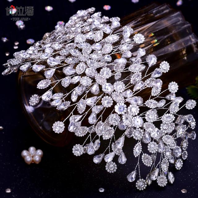 Luxury handmade crystal wedding headband