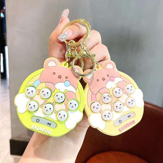 Mini gaming device cartoon keychain