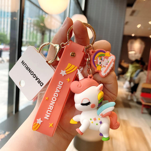 Cartoon cute horse keychain