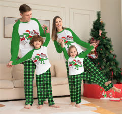 Green color christmas pajamas