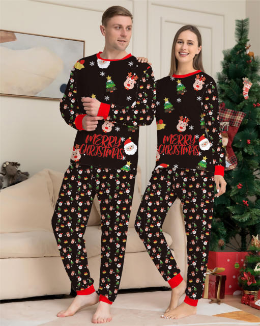 New design christmas long sleeve pajamas