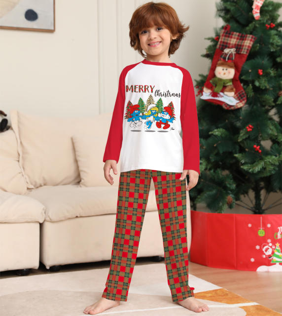 Cartoon letter christmas pajamas