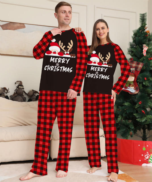 Amazon populr red black color christmas pajamas