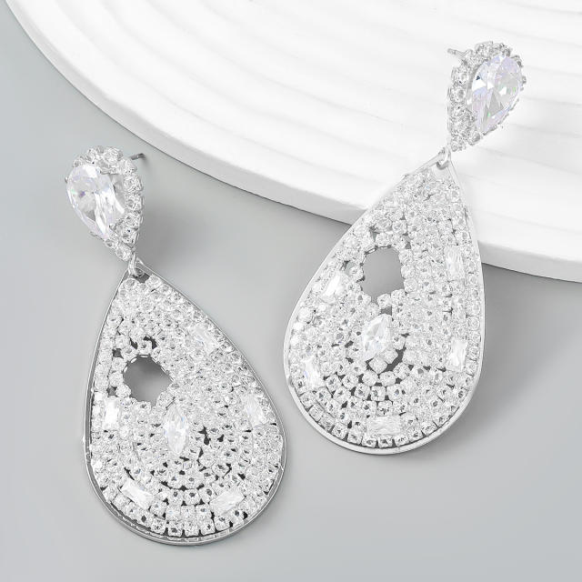 Full of diamond earrings drop earrings