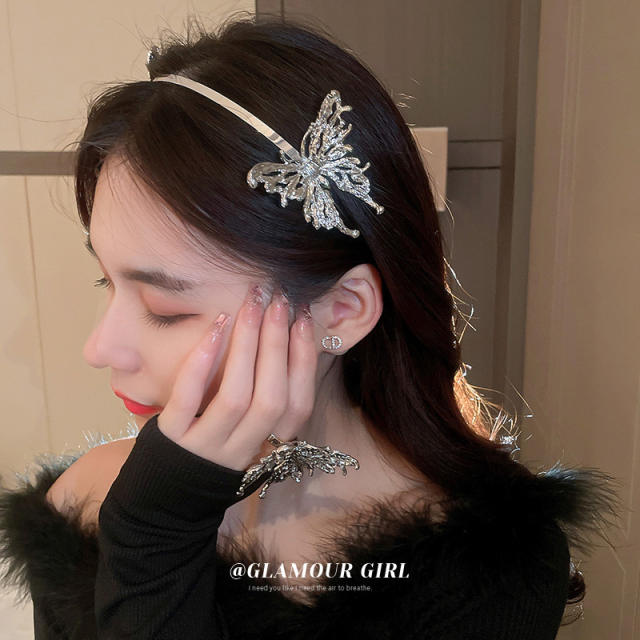 Korean fashion personality butterfly headband