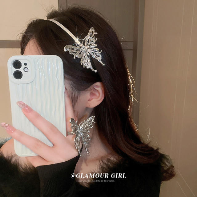 Korean fashion personality butterfly headband