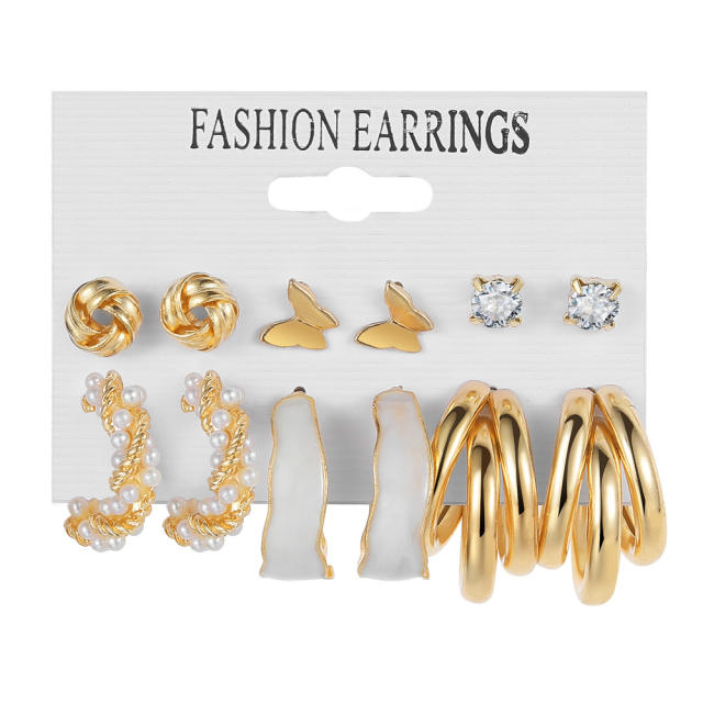 Occident fashion easy match earrings set