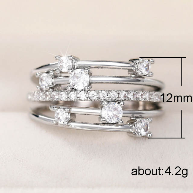 Eaby creative line diamond rings