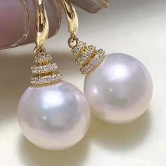 Elegant easy match pearl drop earrings