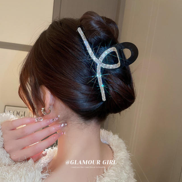 Korean fashin diamond geometric shape hair claw clips