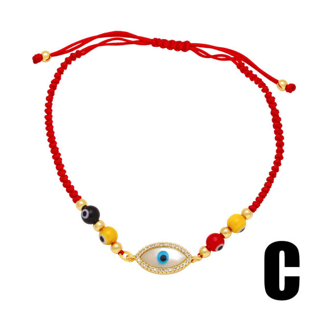 Hot sale evil eye red string bracelet