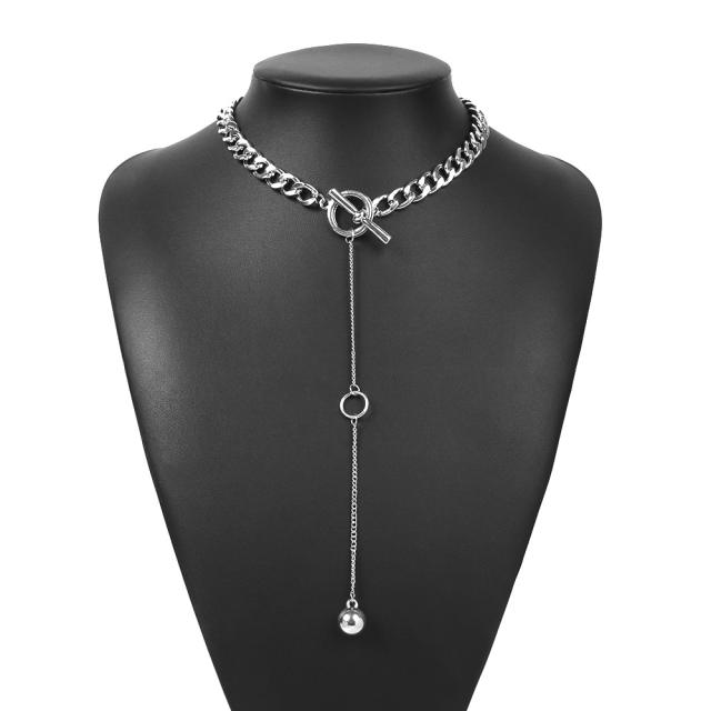 Creative punk trend chain choker