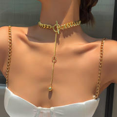 Creative punk trend chain choker