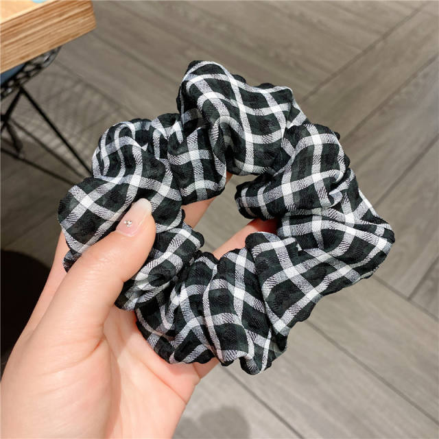 Vintage plaid scrunchies