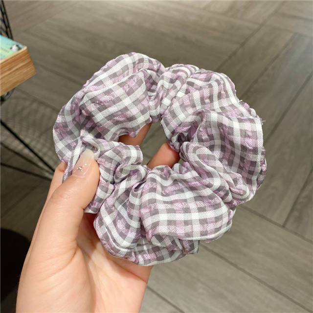 Vintage plaid scrunchies