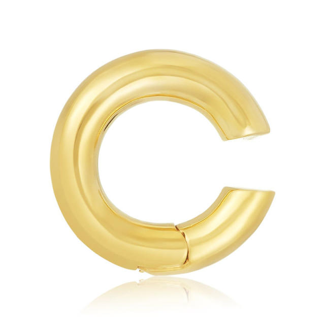 Classic color cubic zircon setting copper ear cuff(1pcs price)