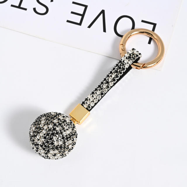 Popular diamond ball keychain