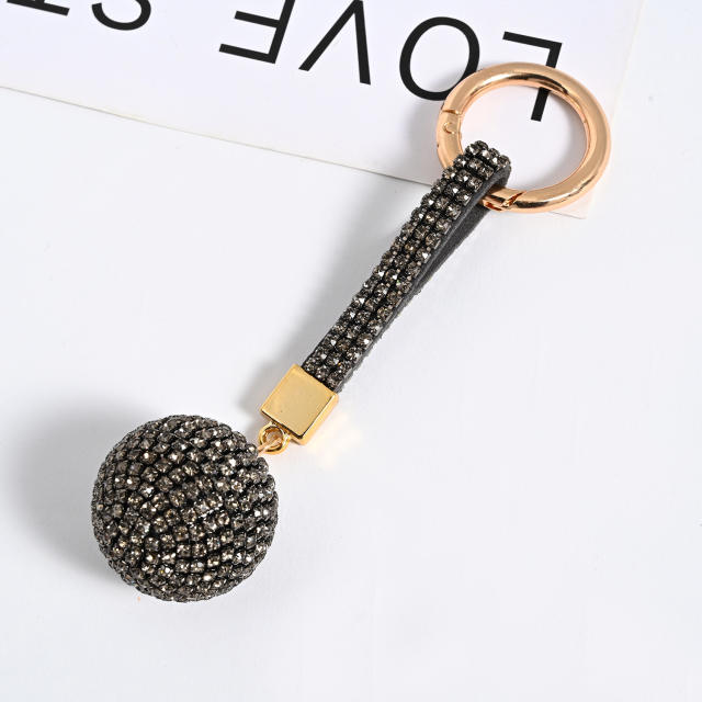 Popular diamond ball keychain