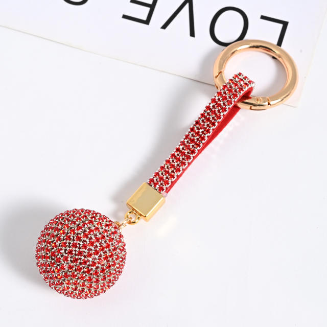 Popular diamond ball keychain