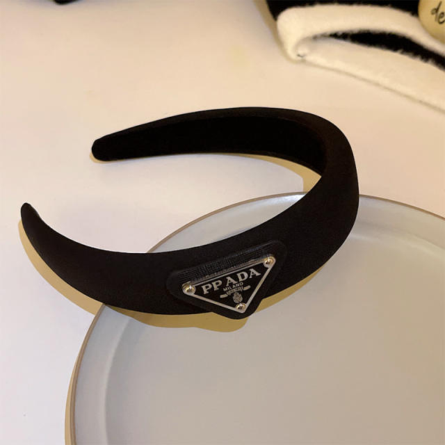 Winter design black color series headband hair clips
