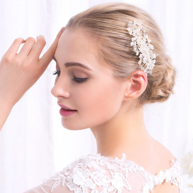 Korean fashion pearl bridal hair combs