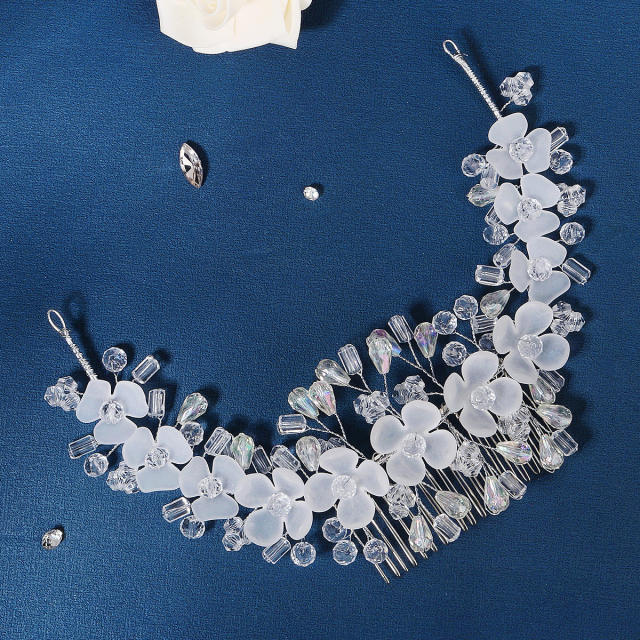 Occident fashion handmade crystal beads bridal hair combs