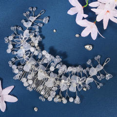 Occident fashion handmade crystal beads bridal hair combs