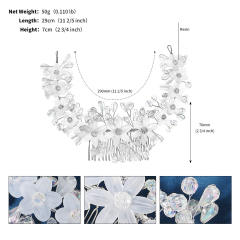 Occident fashion handmade crystal beads bridal hair combs