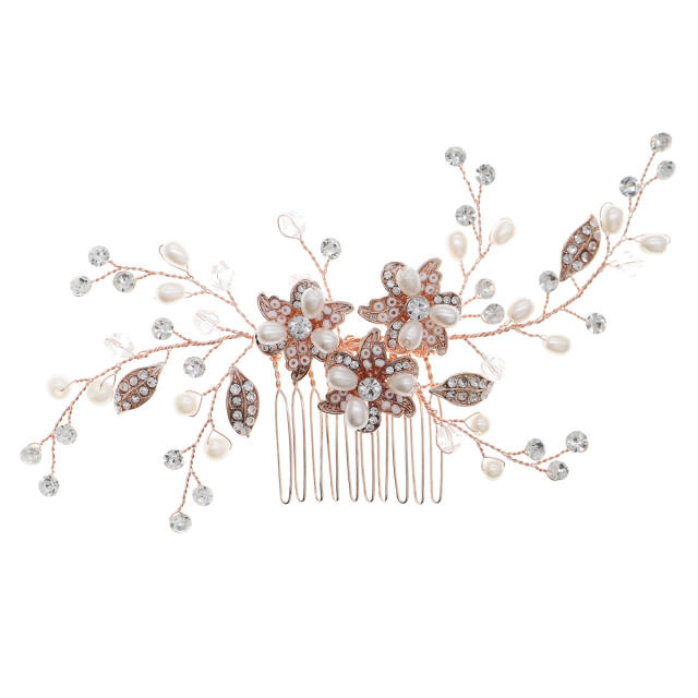 Korean fashion elegant flower bridal hair combs