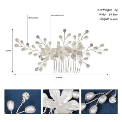 Occident fashion handmade crystal beads bridal hair combs