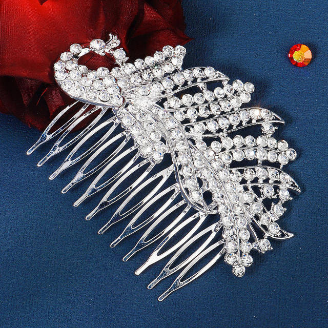 Occident fashion pave setting rhinestone bridal hair combs