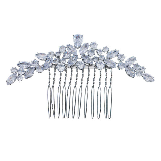 Luxury delicate cubic zircon bridal hair combs
