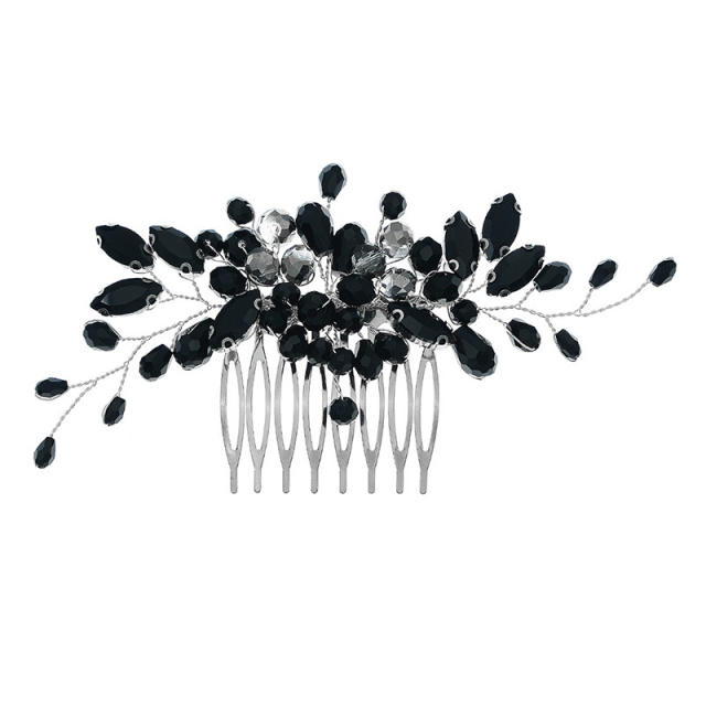 Black color series handmade hair combs