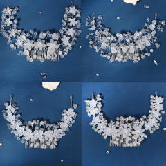 Occident fashion handmade crystal beads bridal hair combs
