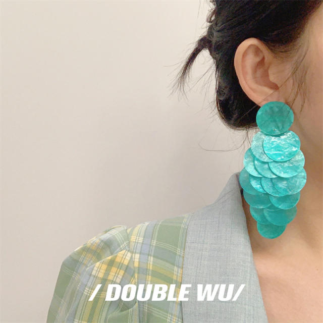 ZA same design holiday trend colorful earrings
