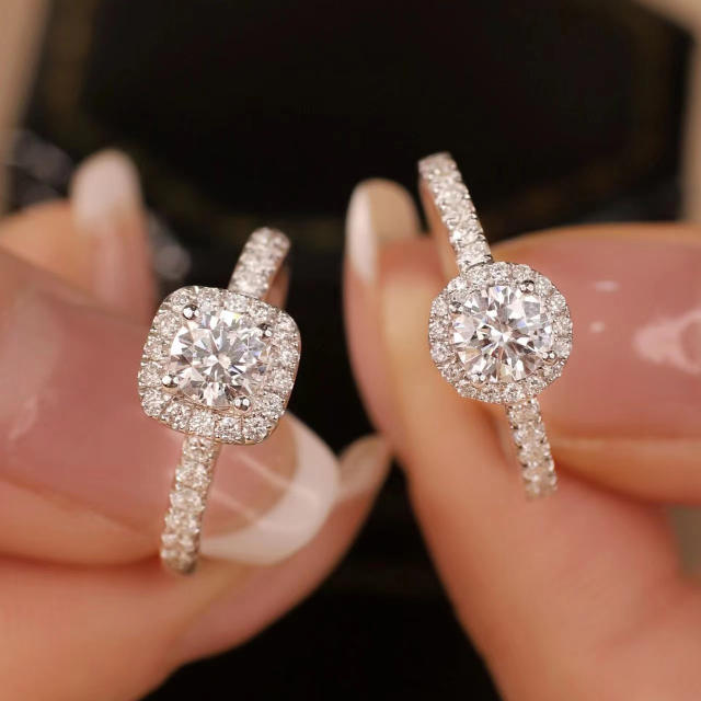 Classic 1 carat diamond wedding rings