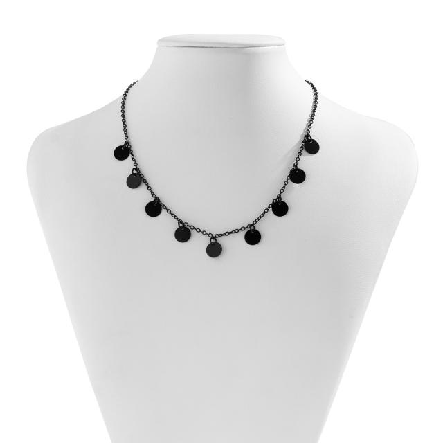 Hiphop black color series choker